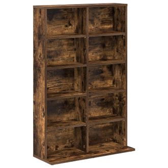 vidaXL Cabinet Para Cds Roble Ahumado 65 X 23,5 X 97,5 Cm Vidaxl