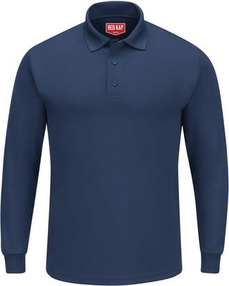 Red Kap Long Sleeve Performance Knit Polo