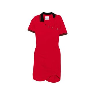 Vivienne Westwood Asymmetric-neck Polo Mini Dress