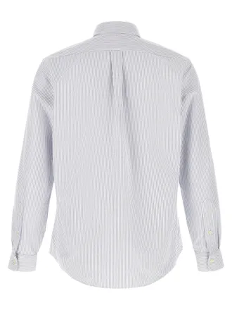 Polo Ralph Lauren Striped Oxford Cotton Shirt - Light Blue