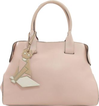 Tod's Pink Leather Tote Bag (Pre-Owned)
