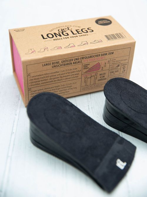 Unsichtbare Absätze von Get Long Legs lassen einen bis zu 4 cm größer wirken.