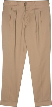 Officine Générale Pierre tapered trousers - men - Cotton/Viscose/Polyester/Acetate/Wool - 54 - Neutrals