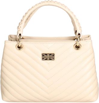 John Richmond Chevron Quilted Handbag - Dames - Handtassen - Beige - ONE Size - Katoen - Tassen