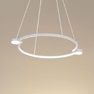 Trade Shop Trade Shop - Copy Of Lampadario A Sospensione Led 20w Cerchio Con Telecomando Design Moderno Nero 71095