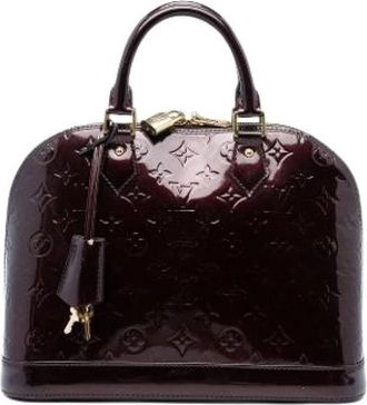 Louis Vuitton Pre-owned Alma PM - Dames - Vintage Handtas - Paars - ONE Size - Leer - Vintage
