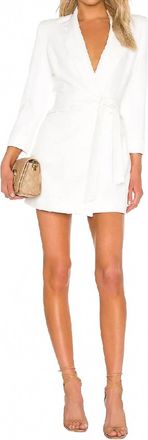 Valentina Shah Carlotta Blazer Dress In White