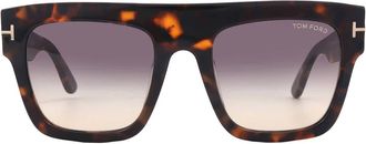 Tom Ford Renee Smoke Gradient Browline Ladies Sunglasses FT0847 52B 52