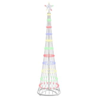 vidaXL &Aacute;rbol De Navidad Led Multicolor 51 X 51 X 190 Cm Metal Vidaxl
