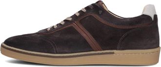 Van Bommel Schoenen, Heren, Bruin, 43 EU, Leer, Grijze Sneakers voor Stijlvolle Herfst/Winter