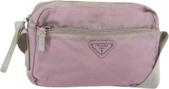 Prada Pre-owned Nylon Cross Body Bag - Dames - Vintage Schoudertas - Roze - ONE Size - Nylon - Vintage