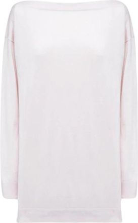 Alpha Studio Boot Shirt - Dames - Ronde hals truien - Wit - M - Truien & Vesten