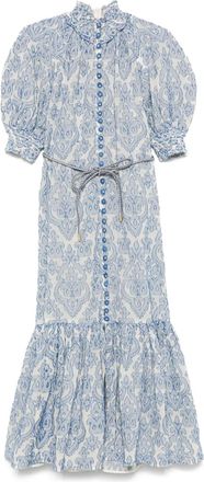Zimmermann Abito midi Wylie Lantern - Blu