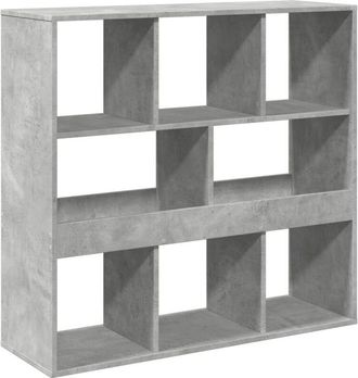 vidaXL Vidaxl - Libreria/Divisorio Grigio Cemento 100x33x94,5 cm