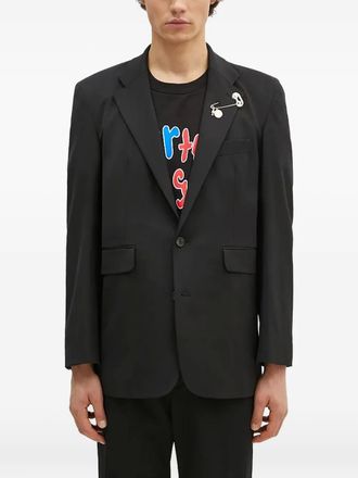 Aries Blazer con spilla da balia - Nero