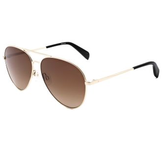 Rag & Bone Rag & Bone Unisex 59mm Havana Gold Sunglasses