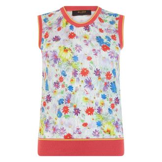 Moorer Dames, Tops, Veelkleurig, Maat: XS Katoen