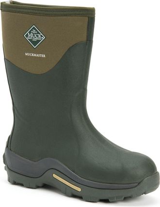 The Original Muck Boot Company Unisex Muckmaster Mid Neoprene Moss Wellington - Green - Size UK 12