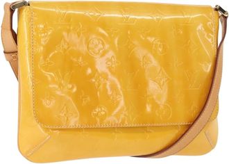 Louis Vuitton Thompson Street Monogram Vernis Yellow Patent_Leather Handbag (Pre-Owned)