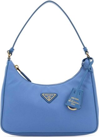 Prada Light Blue Re-Nylon Prada Re-Edition 2005 Shoulder Bag