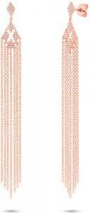 Allurez 0.25ct 14k Rose Gold Diamond Fringe Earrings