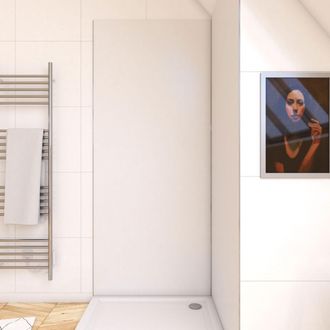Aurlane Panel Mural Con Acabado En Aluminio Blanco 90 X 210 Cm - Wallit Blanc
