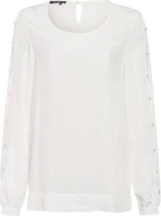 Marc Aurel Dames, Blouses & Shirts, Wit, Maat: S