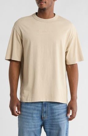 Calvin Klein Powder Wash Heavyweight Cotton T-Shirt in White Pepper at Nordstrom Rack, Size Xx-Large