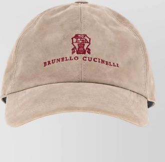Brunello Cucinelli suede leather baseball cap