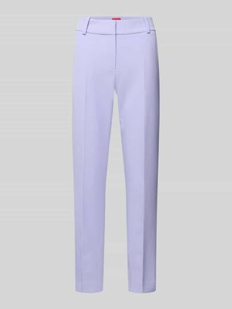 HUGO BOSS Slim Fit Schmale Hose mit Label-Applikation Modell HEDIMA-1 in Flieder, Gr&ouml;&szlig;e 32