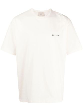 Buscemi logo-print cotton T-shirt - White