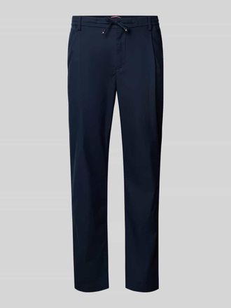 Tommy Hilfiger Tapered Fit Hose aus Baumwoll-Mix in Blau, Gr&ouml;&szlig;e 31/32