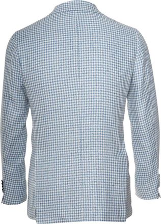 Sartorio Napoli Blazer con motivo pied-de-poule - Blu