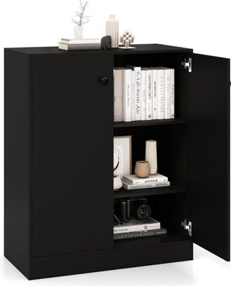 Costway 2-Door Storage Cabinet Buffet Cabinet w/ 3 Shelves Sideboard Kitchen Hallway