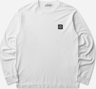 Stone Island Men s 60/2 Cotton Jersey Longsleeve T-Shirt White