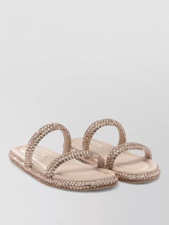 Casadei sandals embellished straps flat sole open toe