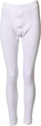 Dolce & Gabbana Mens Cotton Mid-Waist Leggings White