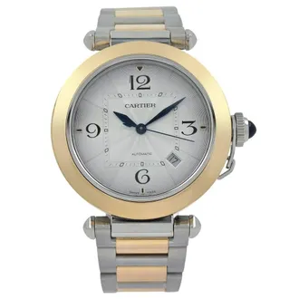 Cartier Pre-owned Cartier Pasha De Cartier Silver-tone Dial Mens Watch W2PA0009