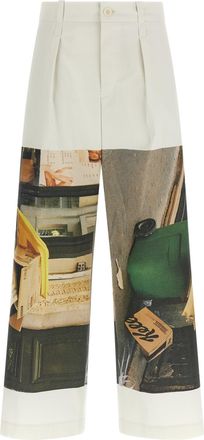 Issey Miyake Street View Pantaloni Bianco-Donna