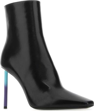 Off-white Womens Black Nappa Leather Allen Ankle Boots 1045 Stivali