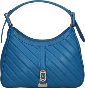 La Carrie Plumar Leren Tas - Dames - Schoudertassen - Blauw - ONE Size - Leer - Tassen