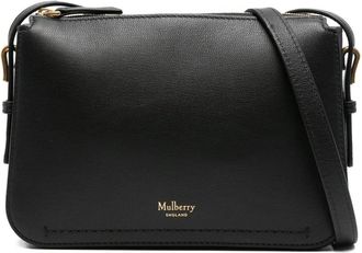 Mulberry Clovelly leather zip-top cross body bag - women - Calf Leather - One Size - Black