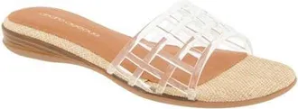 Andr&eacute; Assous Nabil Jelly Slide Sandal in Clear at Nordstrom, Size 5.5