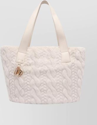 Liu Jo soft teddy tote bag with dual handles