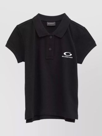 Balenciaga cotton polo shirt short sleeves collar