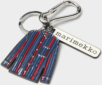 Marimekko Womens Vekku Kioski striped shirt charm key chain