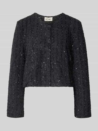 Ichi Blazer mit Rundhalsausschnitt Modell NINKY in Black, Gr&ouml;&szlig;e M