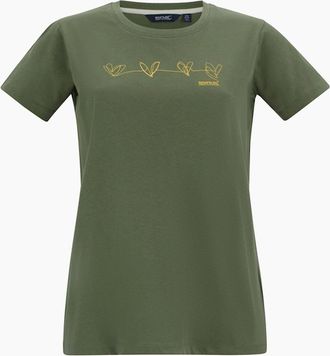 Regatta Womens Regatta Womens/Ladies Filandra VX Foil Heart T-Shirt - Green - Size: 18
