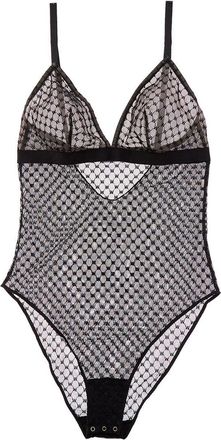 Wolford Sheer Logo Triangle Bodysuit