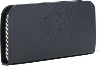 Saint Laurent Mens Black Calf Leather Bos Taurus Wallet